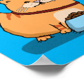 Funny Cat unglücklich Chow Poster (Ecke)