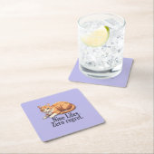 Funny Cat Untersetzer - einfach minimalistisch abe (Vor Ort)