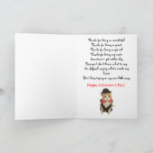 Funny Cat Valentine Feiertagskarte (Innenseite)