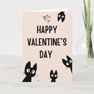 Funny Cat valentine's day cards Karte