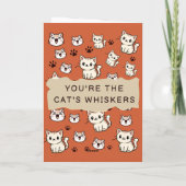 Funny Cat valentine's day cards Karte (Rückseite)