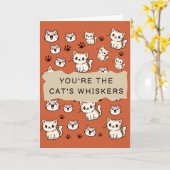 Funny Cat valentine's day cards Karte (Gelbe Blume)