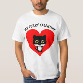 Funny Cat Valentine's Day T - Shirt (Vorderseite)