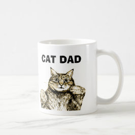 Funny Cat Vater Kaffeemaschine Tasse