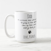 Funny Cat Vater Personalisiert Pet Foto Kaffeetasse (Links)
