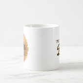 Funny Cat Vater Schlafen Illustration Kaffeetasse (Mittel)