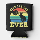 Funny Cat Vater Vater Individuelle Name Geschenk s Dosenkühler (Rückseite)