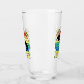 Funny Cat Vater Vater Individuelle Name Geschenk s Glas (Links)