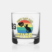 Funny Cat Vater Vater Individuelle Name Geschenk Whiskyglas (Rückseite)