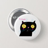 Funny Cat vermisst Button (Vorne & Hinten)