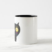Funny Cat vermisst Zweifarbige Tasse (Mittel)