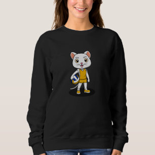 Funny Cat Volleyball Spieler Hobby Sports Sweatshirt