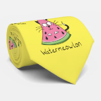Funny Cat Watermelon Cute Kids