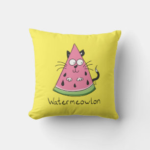 Funny Cat Watermelon Niedlich Kinder Kissen