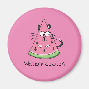 Funny Cat Watermelon Niedlich Kinder Magnet