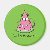 Funny Cat Watermelon Niedlich Kinder Magnet (Vorne)