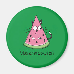 Funny Cat Watermelon Niedlich Kinder Magnet