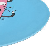 Funny Cat Watermelon Niedlich Kinder Schneidebrett (Ecke)