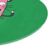 Funny Cat Watermelon Niedlich Kinder Schneidebrett (Ecke)