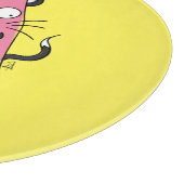 Funny Cat Watermelon Niedlich Kinder Schneidebrett (Ecke)