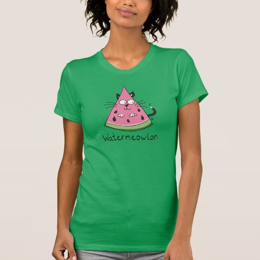 Funny Cat Watermelon Niedlich Kinder T-Shirt (Vorderseite)