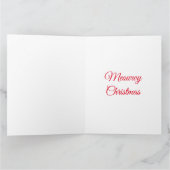 Funny Cat Weihnachten Karte (Innenseite)