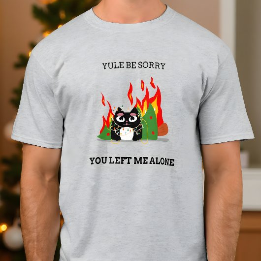 Funny Cat Weihnachten Sorry Christmas T-Shirt
