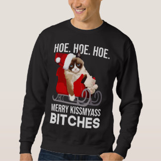 Funny Cat Weihnachts Adult Humor Xmas Sweatshirt