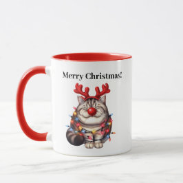 Funny Cat Weihnachts-Tasse Tasse