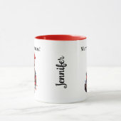 Funny Cat Weihnachts-Tasse Tasse (Zentrum)