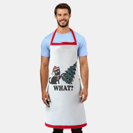 Funny Cat Weihnachts Vater Schürze