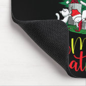 Funny Cat Weihnachtsbaum Frohe Katzen Lover Mousepad (Ecke)