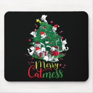 Funny Cat Weihnachtsbaum Frohe Katzen Lover Mousepad
