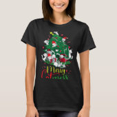 Funny Cat Weihnachtsbaum Frohe Katzen Lover T-Shirt (Vorderseite)