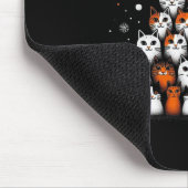 Funny Cat Weihnachtsbaum Katzen Weihnachtsbaum Män Mousepad (Ecke)