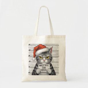 Funny Cat Weihnachtsbaum Killer Tragetasche