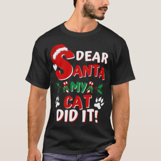 Funny Cat Weihnachtsfest Shirt Sehr geehrter Herr