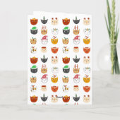 Funny Cat Weihnachtskarte Feiertagskarte (Rückseite)