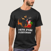 Funny Cat Weihnachtskatzen für jeden hässlich Weih T-Shirt (Vorderseite)