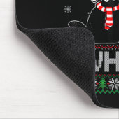 Funny Cat What Black Cat Christmas Tree Ugly Xmas  Mousepad (Ecke)