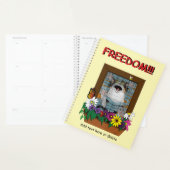 Funny Cat Window Yellow Freedom Planer (Anzeige)