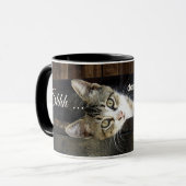 Funny Cat Wine Coffee Mug Tasse (Vorderseite Links)