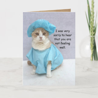 Funny Cat wird gut Karte