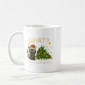 Funny Cat With Christmas Lights And Fallen Tree Ar Kaffeetasse (Links)