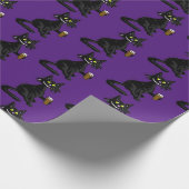 Funny Cat Wrapping Paper Geschenkpapier (Ecke)