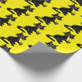 Funny Cat Wrapping Paper Geschenkpapier (Ecke)