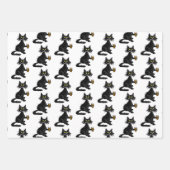 Funny Cat Wrapping Paper Kit Geschenkpapier Set (Vorderseite 3)
