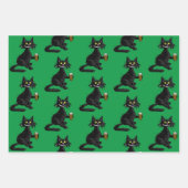 Funny Cat Wrapping Paper Kit Geschenkpapier Set (Vorderseite 2)