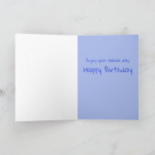 Funny Cat Yawning Geburtstag Karte (Innenseite)