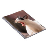 Funny Cat Yawning Notizblock (Rechte Seite)